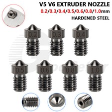 Hardened Steel 0.2mm-1mm V5 V6 Extruder Nozzle M6 3D Printer for 1.75mm Filament picture