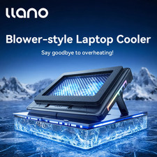 Llano V22 Laptop Cooler USB Charging with RGB Light for 13.3-17.3 Inch Gaming La picture