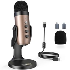 ZealSound USB Microphone Condenser Computer PC Mic Plug&Play Gaming Microphones picture