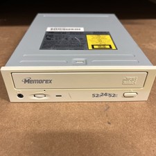 Vintage Memorex 52x24x52x CD-RW Drive Model 52MAXX-2452AJ Manufactured Nov 2002 picture