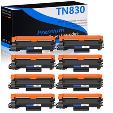 8PK TN830 TN830XL High Yield Toner Cartridge for Brother HL-L2460DW DCP-L2640DW picture