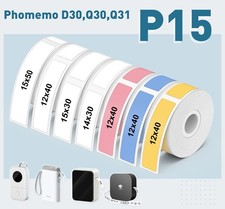 3 Rolls/Box Self-Adhesive Thermal Paper Sticker for Pocket Printer D30 Q30 P15 picture