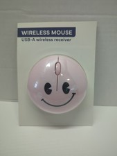 Target Bullseye's Smile Light Pink Vivitar Wireless Computer Mouse NEW picture