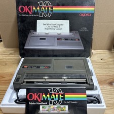 Vintage 1980s Okimate 10 Color Thermal Printer & Manual In Original Box Untested picture