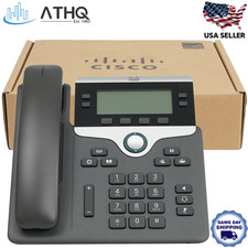 Cisco CP-7841-K9  4-Line Gigabit VoIP IP Phone PoE Office Desk 3.5