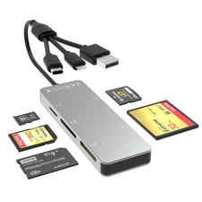 Memory Stick Pro Duo Adapter for iPhone/USB C/PC - Aluminum 5 in 1 SD/TF/CF/M... picture
