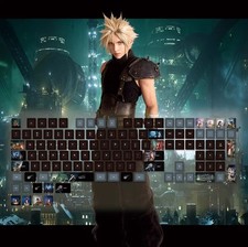 Final Fantasy 7 PBT RGB Mechanical keyboard/keycaps 108Keys 3-mode Connection picture