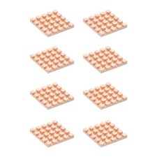 8 Pcs Copper Heatsink 17x17x2mm, Heat Sink Cooler Radiator for picture