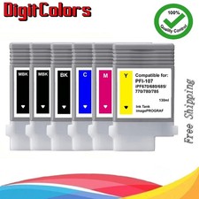 6 PK of PFI-107 Ink Tank with 2 MBK for Canon iPF680 IPF770 IPF780 IPF785 picture