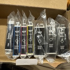 EZINK T127 T126 Ink Cartridges 7 ‑Pack for Epson Workforce Printers Black  COLOR picture