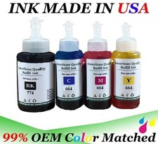 VC Ink Sst BKCMY Refill ink bottle Set  774 664 for ET-3600 ET- 4550 ET-16500 picture