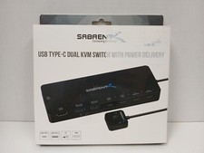 Sabrent USB Type-C Dual KVM Switch With Power Delivery   [USB-CKDH] picture