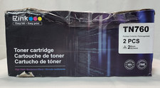 E-Z Ink TN760 Compatible Toner Cartridges Replacement for Brother Black, 2 Pack picture
