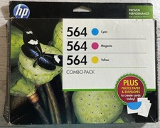 NEW Genuine HP 564XL Tricolor 4 Pack, Cyan, Magenta Yellow Photo Sheets, Expired picture