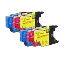 6 Pack Compatible Brother LC-75 Color Ink Cartridges for inkjet printers picture