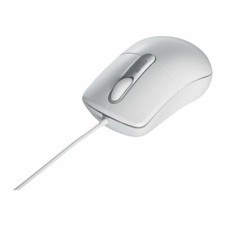 BUFFALO wired optical mouse silent / 3 buttons / M size white BSMOU27SMWH picture