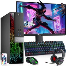 BTO SFF RGB Gaming PC i7 6th 16GB RAM 1TB SSD 2TB HDD New 24