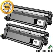 2pk TN830 Toner Cartridges for Bro. HL-L2405W HL-L2420DW MFC-L2760DW TN830 XL picture