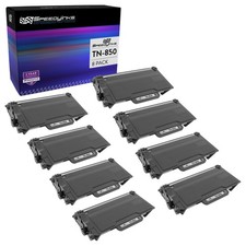 8Pk Compatible Brother TN850 Black Toner Cartridge High Yield 8k MFC L5700DW picture