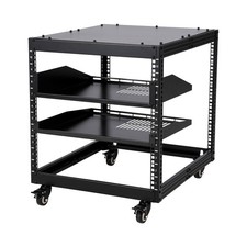 10U 15U 20U Wall Mount Freestanding Network Rack, 500lb Capacity Steel Frame picture