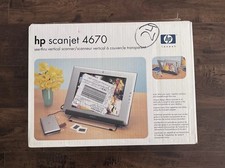 HP ScanJet 4670 See-Through Vertical Flatbed Scanner with Manuals and CD NEW picture