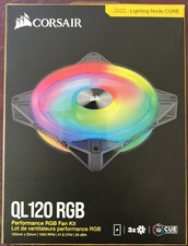 Used Corsair QL120 RGB 3Pack, Fans Only, No Core Node Manager, Imperfect Colors picture
