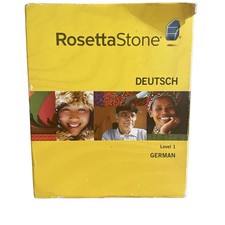 RosettaStone GERMAN  Deutsch Level 1 Boxed Set - Win/Mac Personal CIB picture