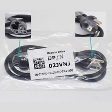 1pc 1M/3.3FT DELL 02JVNJ US 3 Prong Power Supply Cable 7A 125V for Laptop 18AWG picture