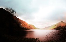 Landscape castle lake ireland nature Custom Gaming Mat Desk picture