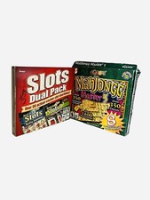 Slots Dual Pack PC Casino Game Masque + Mahjong Master 5 Puzzle VTG Computer HTF picture