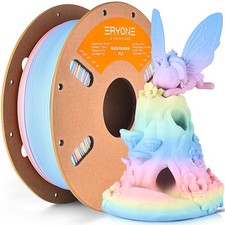 ERYONE Matte Rainbow 3D Printer PLA Filament 1.75 +/ 0.03mm, Matte Muticolor ... picture