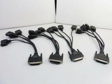 4x DMS-60 to Quad VGA Adapter 4-Way Male Output Splitter Cable - Lot of 4 picture