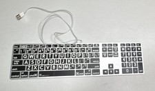 Logickeyboard Compact Wired USB Keyboard Silver/Black English QWERTY picture