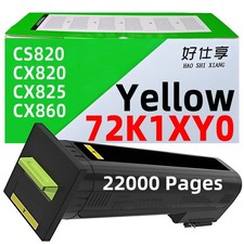 72K1XY0 Yellow Toner Cartridge Compatible for Lexmark CS820 CX820 CX825 CX860 picture