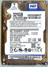 WESTERN DIGITAL WD3200BPVT-22JJ5T0 320GB SATA HARD DRIVE DCM: EHMTJAB picture