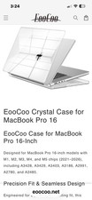 EooCoo Clear Hard Shell Case Ultra Slim Anti-Scratch for MacBook Pro 16 in picture