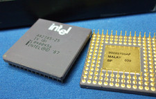 A82385-25 IV(B) Intel A82385 Vintage CPU CACHE CONT PGA Gold NEW ORIG PKG QTY-1 picture
