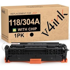 v4ink 118 Black Toner Cartridge Canon 118 CRG118 HP 304A MF726Cdw CP2025N picture