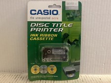 CASIO SILVER INK TR-18SR-s Disc Title Printer Ink Ribbon Cassette picture