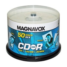 Magnavox CD-R 52x 50 pack Spindle Cake Box picture
