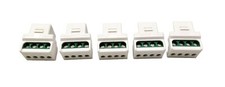 Necables 5 Pack RJ11 Screw Jack CAT3 Telephone Keystone Type with Screw Terminal picture