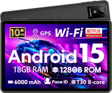 10 Inch Tablet, Android Tablet 10 Inch, Android 15 Tablet with 18GB RAM 128GB RO picture