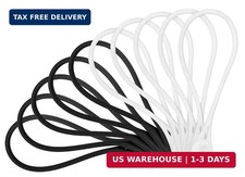 Cable Matters 10-Pack Ultra Strong Silicone Magnetic Cable Ties | Black and Whit picture