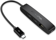 3-In-1 Micro USB Ethernet Adapter, OTG Hub with 2 USB Ports and 1 RJ45 Port picture