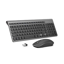 Wireless Keyboard and Mouse,J JOYACCESS 2.4G Ergonomic and Slim Wireless Keyb... picture