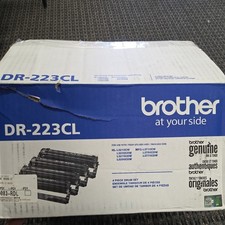 NEW GENUINE - BROTHER DR-223CL DRUM UNIT SET - 18,000 PAGES - *ONE OPEN BAG* picture