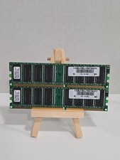 🔥 Lot of 2 Elpida 72 Pin 256MB PC2100U-2533-0-A0 RAM Sticks EBD25UC8AAFA-7B picture