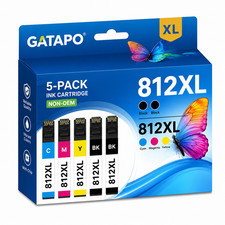 812XL-5PK Ink Compatible For   EC-C7000 Pro WF-7310 WF-7820 WF-7840 picture