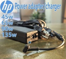 Genuine HP Laptop 45W 65W 90W 135W AC Adapter Charger Power Supply Blue Tip picture