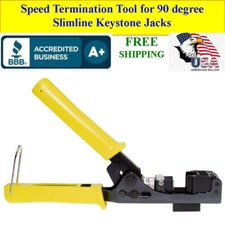 Speed Termination Tool for 90 degree Slimline Keystone Jacks CAT5E CAT6 CAT6A picture